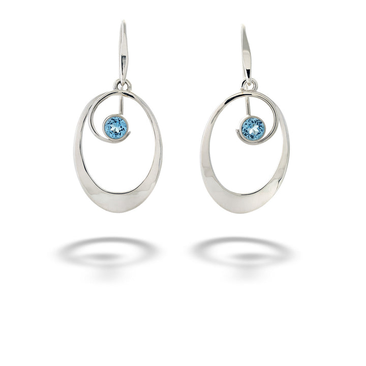Blue Topaz “Sophia” Earrings by E.L. Designs