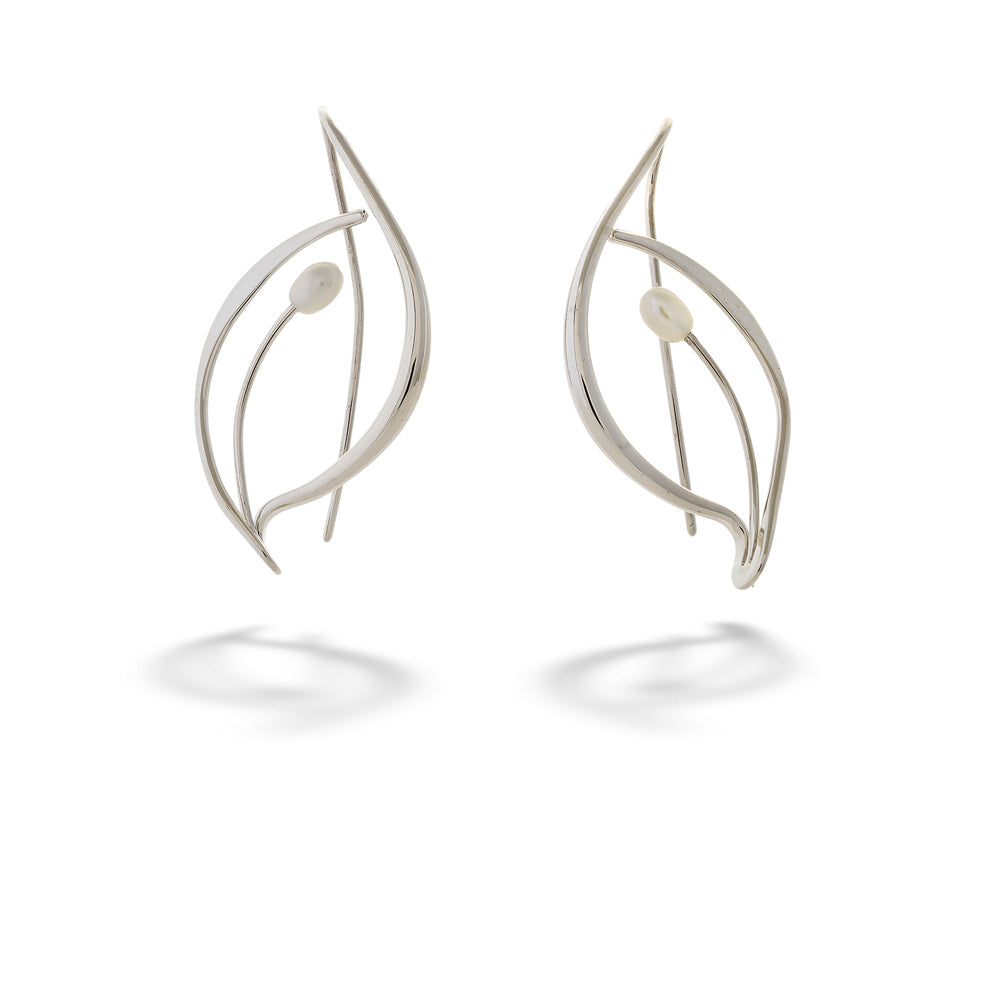 "Jonquil" Freshwater Pearl Earrings by E.L. Designs