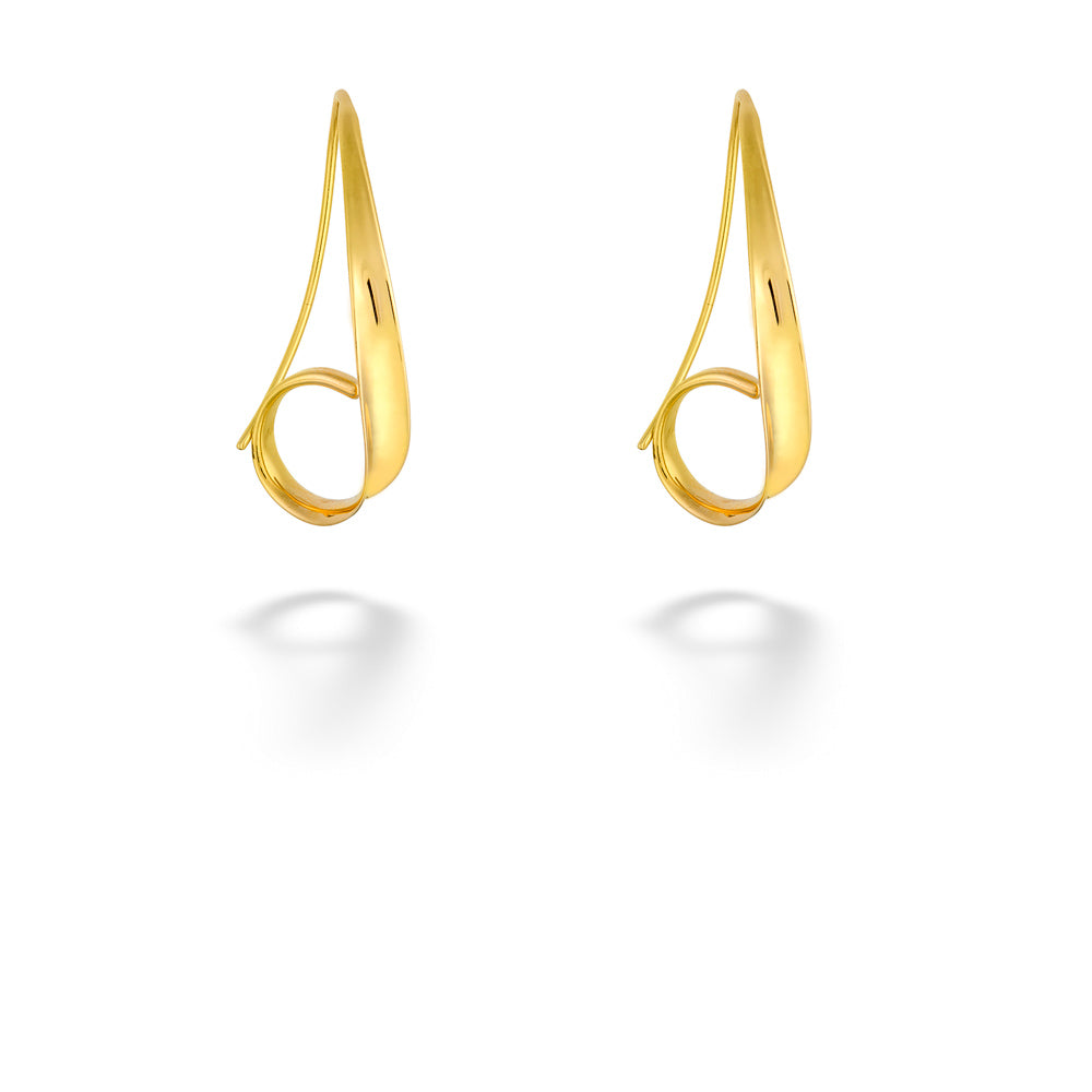 14K Yellow Gold "Coastal" Earrings by E.L. Designs