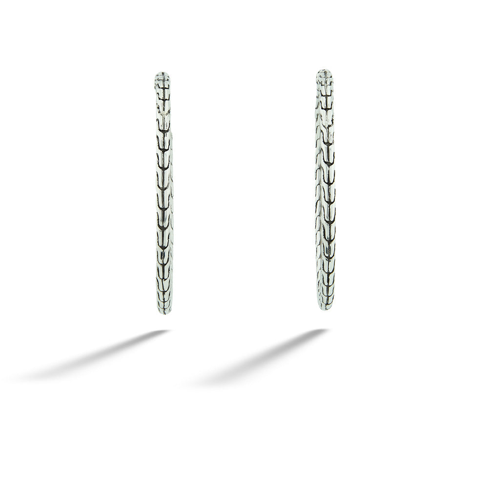 Silver "Essentials" Hoops by John Hardy - 39mm