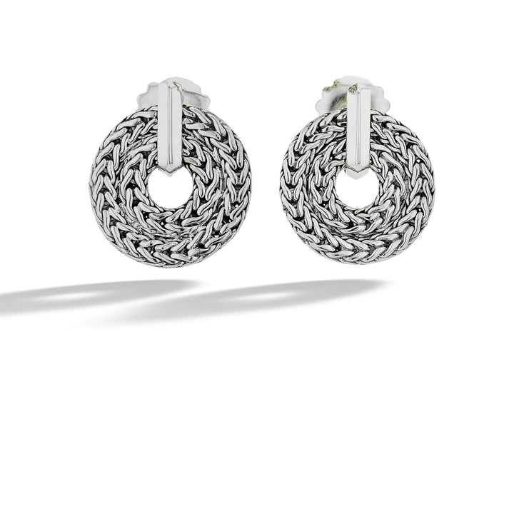 Chain Link Circle Earrings by John Hardy