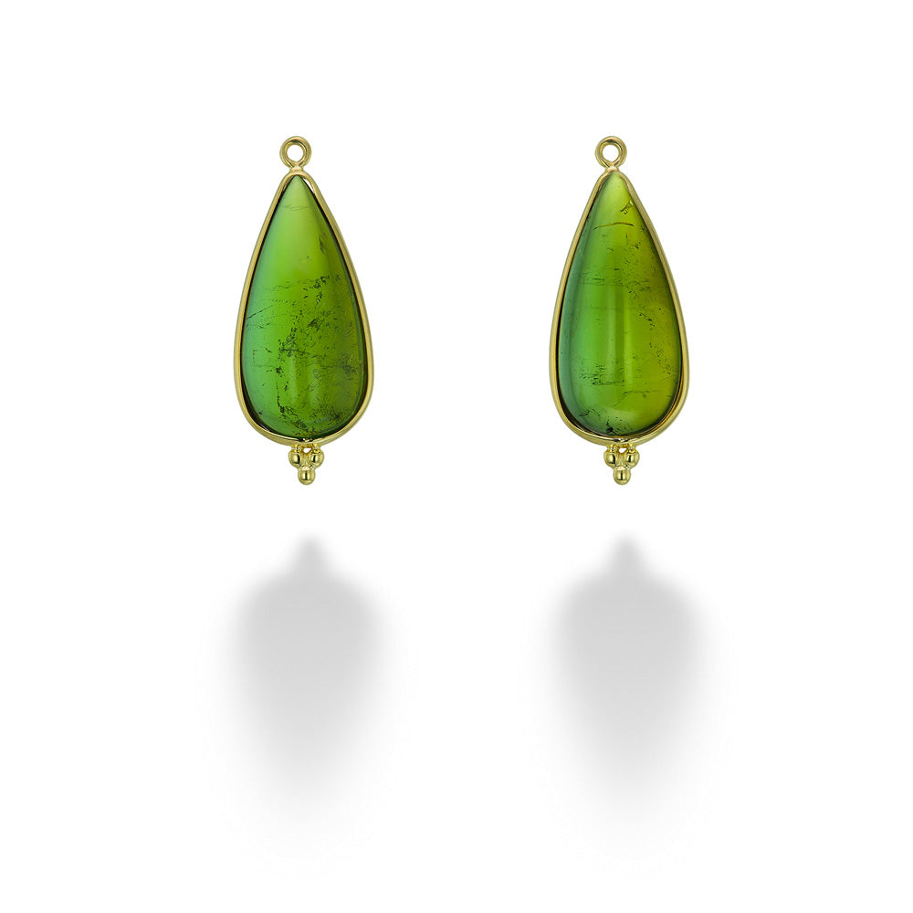 Green Tourmaline Earring Charms by Mazza