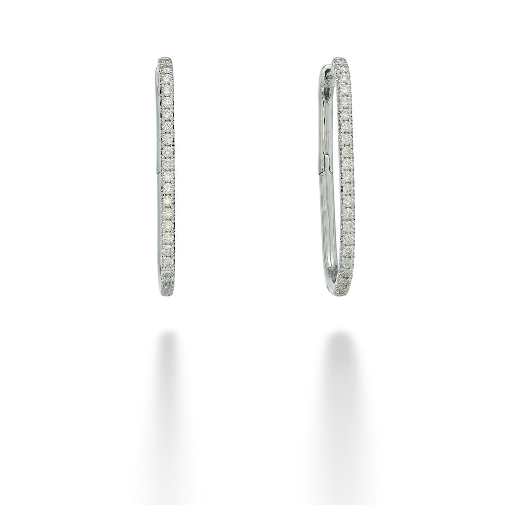 Diamond Oval Hoops by Gabriel & Co.