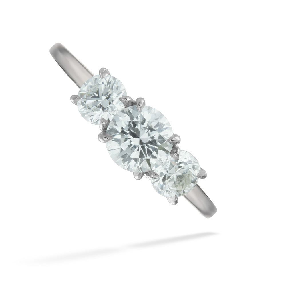 Platinum Three Stone Engagement Ring by Forevermark