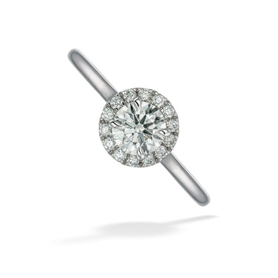 Diamond Halo Engagement Ring by De Beers Forevermark