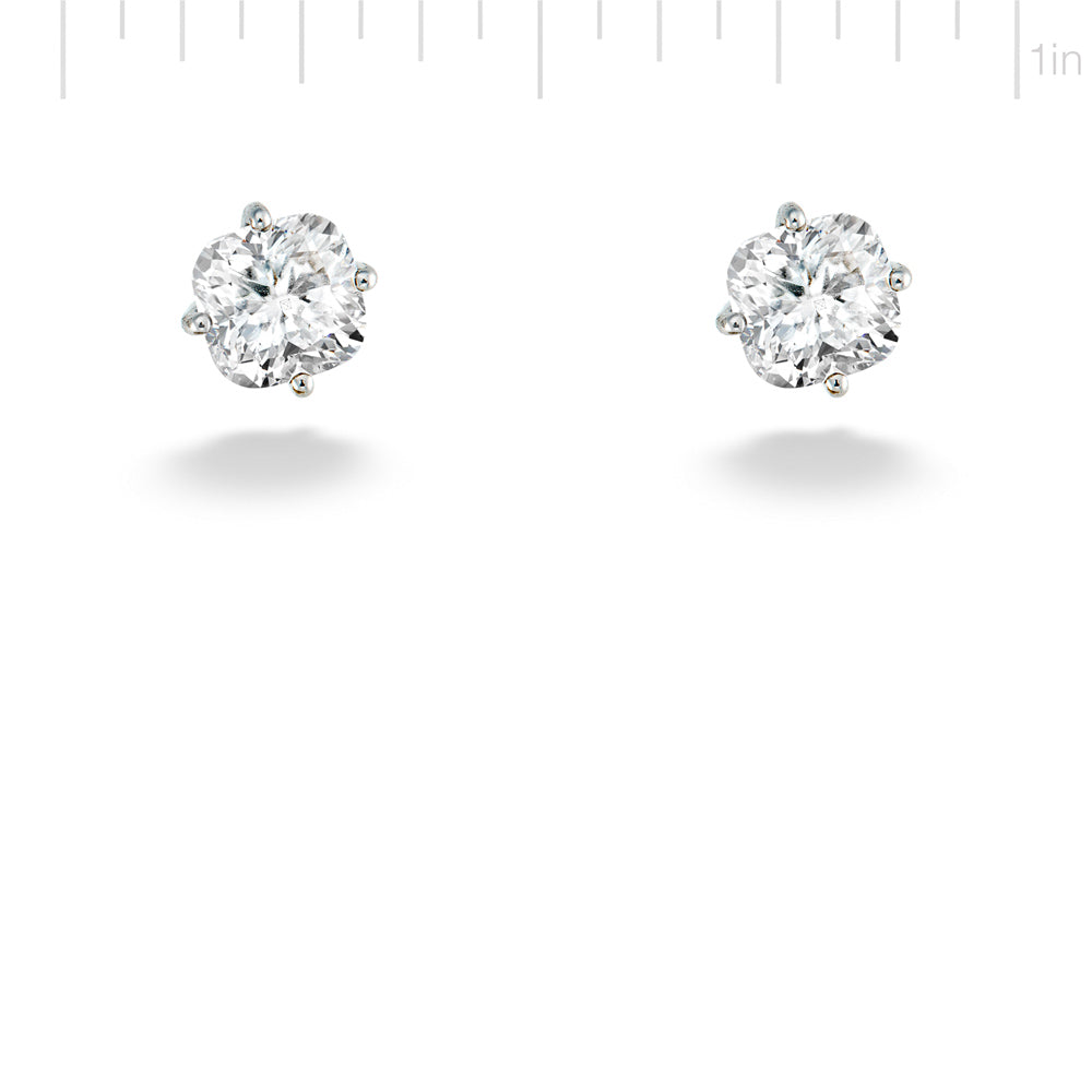 1.50ctw Cushion Cut Lab Grown Diamond Earrings by Lightbox