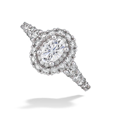 Diamond Halo Semi-Mount Engagement Ring by Gabriel & Co.