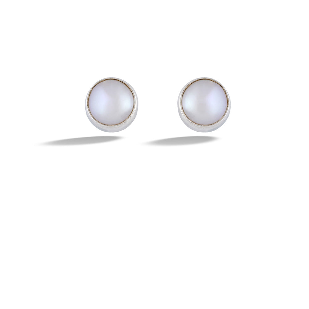 Pearl Stud Earrings by Acleoni
