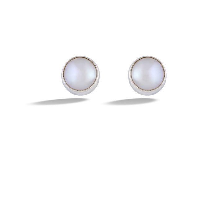 Pearl Stud Earrings by Acleoni