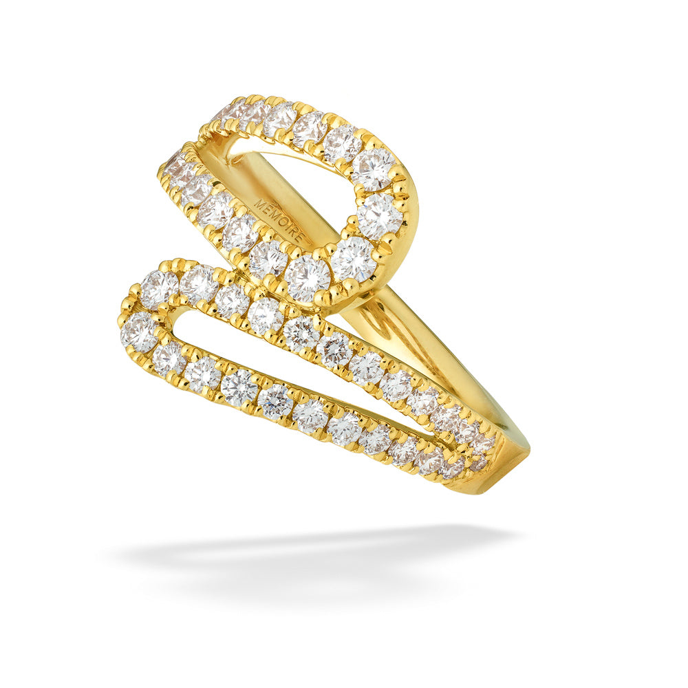 Harper High-Tea Right Hand Diamond Ring by Memoire Hearts On Fire