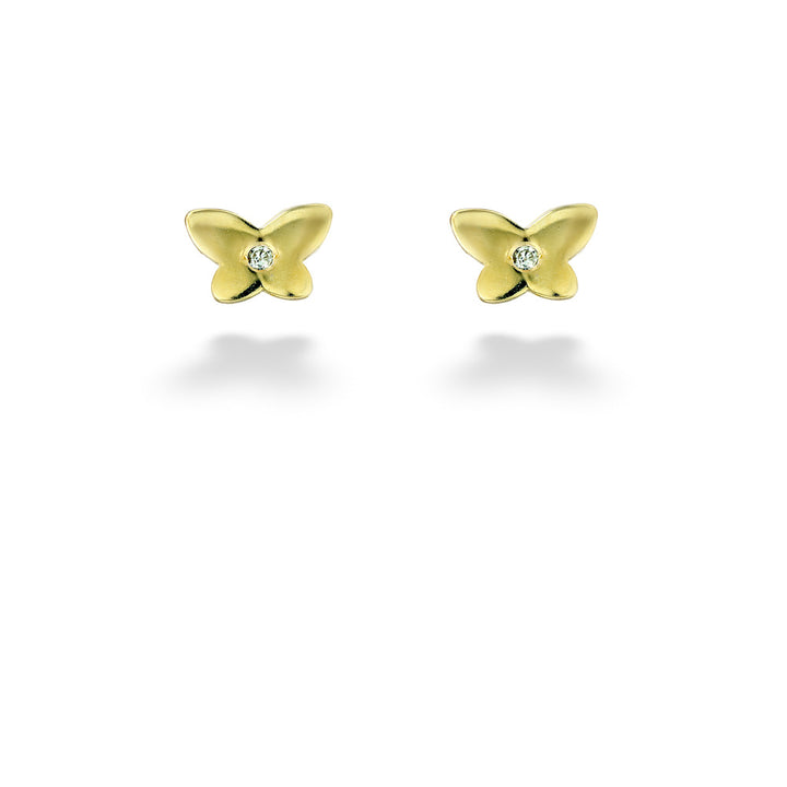 Diamond Butterfly Children's Earrings