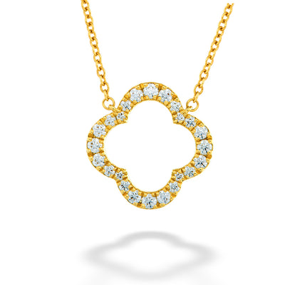Diamond Signature Petal Necklace by Hearts On Fire