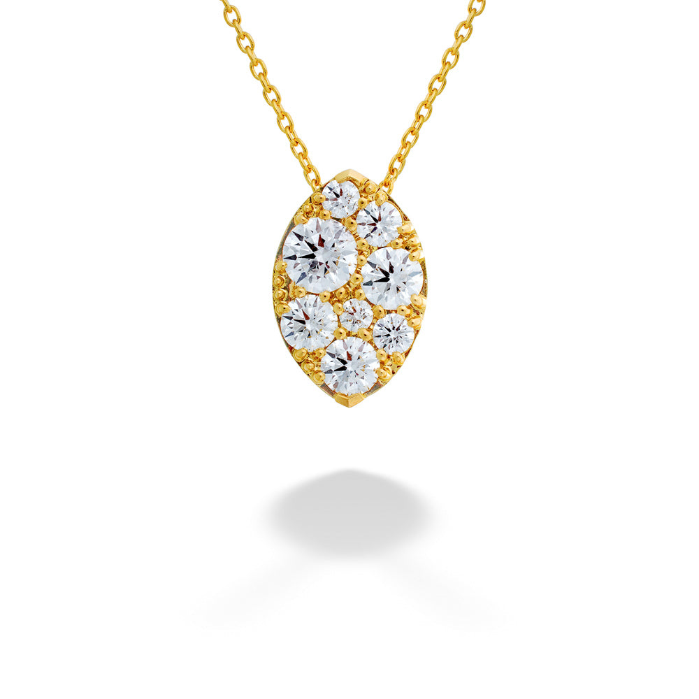 Diamond Tessa Navette Pendant & Chain by Hearts On Fire