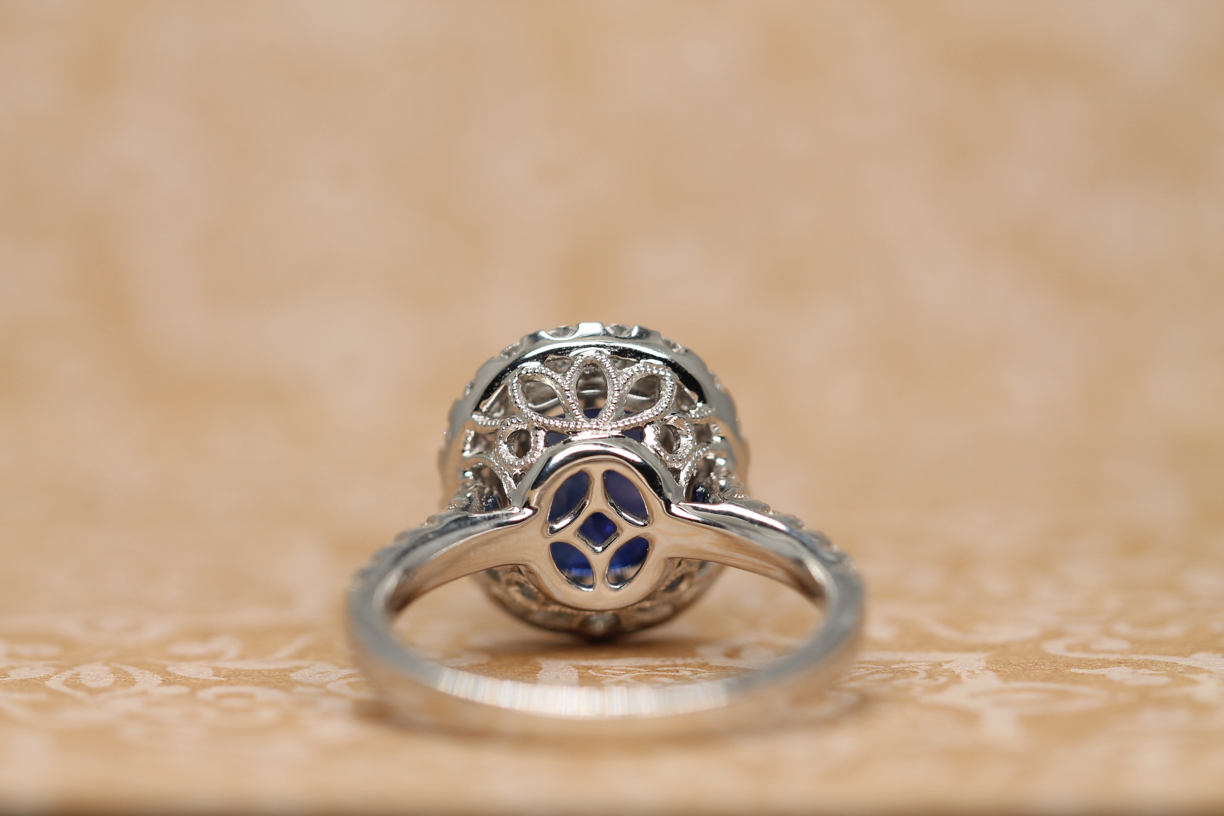Back of Sapphire Ring