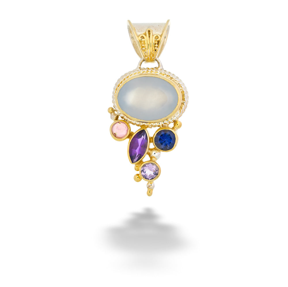 Multi-Stone Pendant by Michou