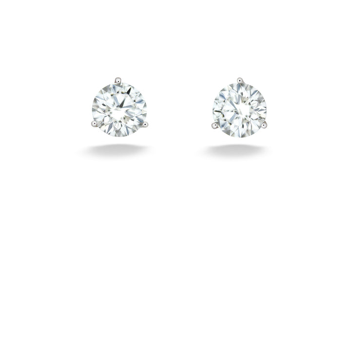 4.08tdw Round Lab Grown Diamond Solitaire Studs