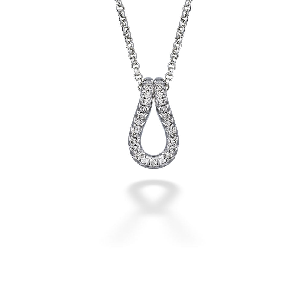 Diamond Link Surf Pendant & Chain by John Hardy