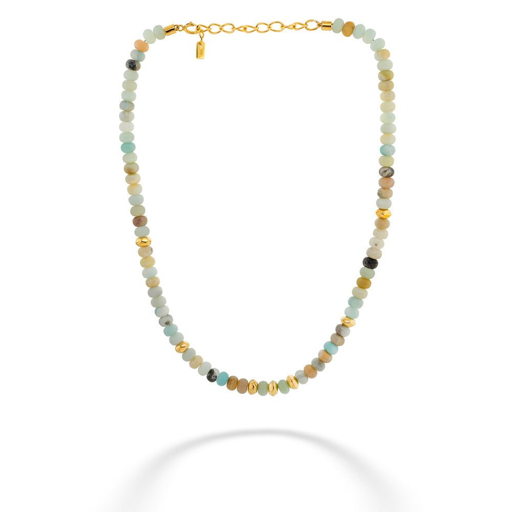 Amazonite Beaded Necklace by Anna Beck