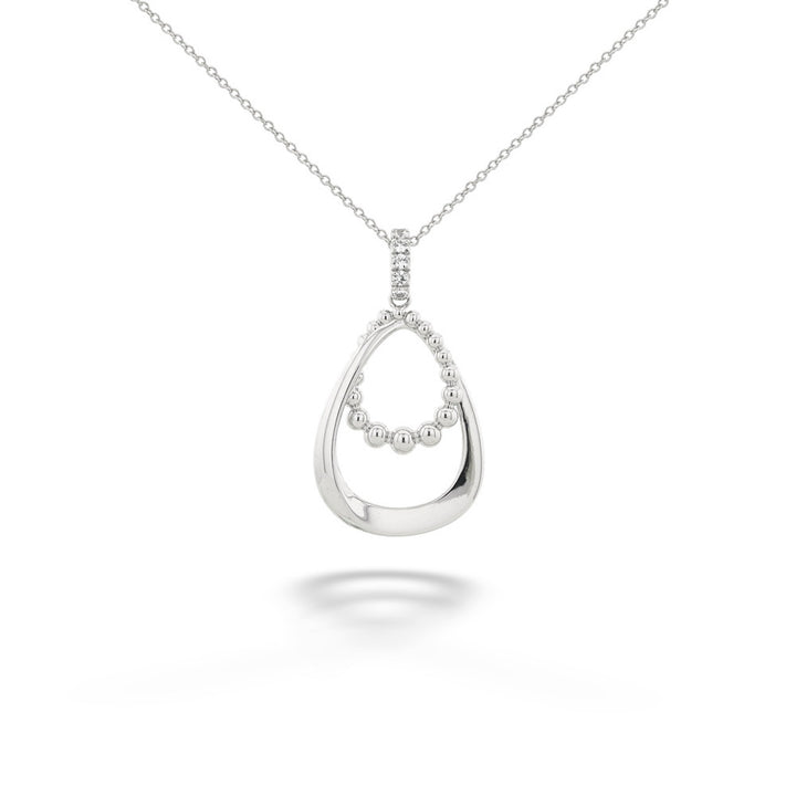White Sapphire Pendant Necklace by Gabriel & Co.