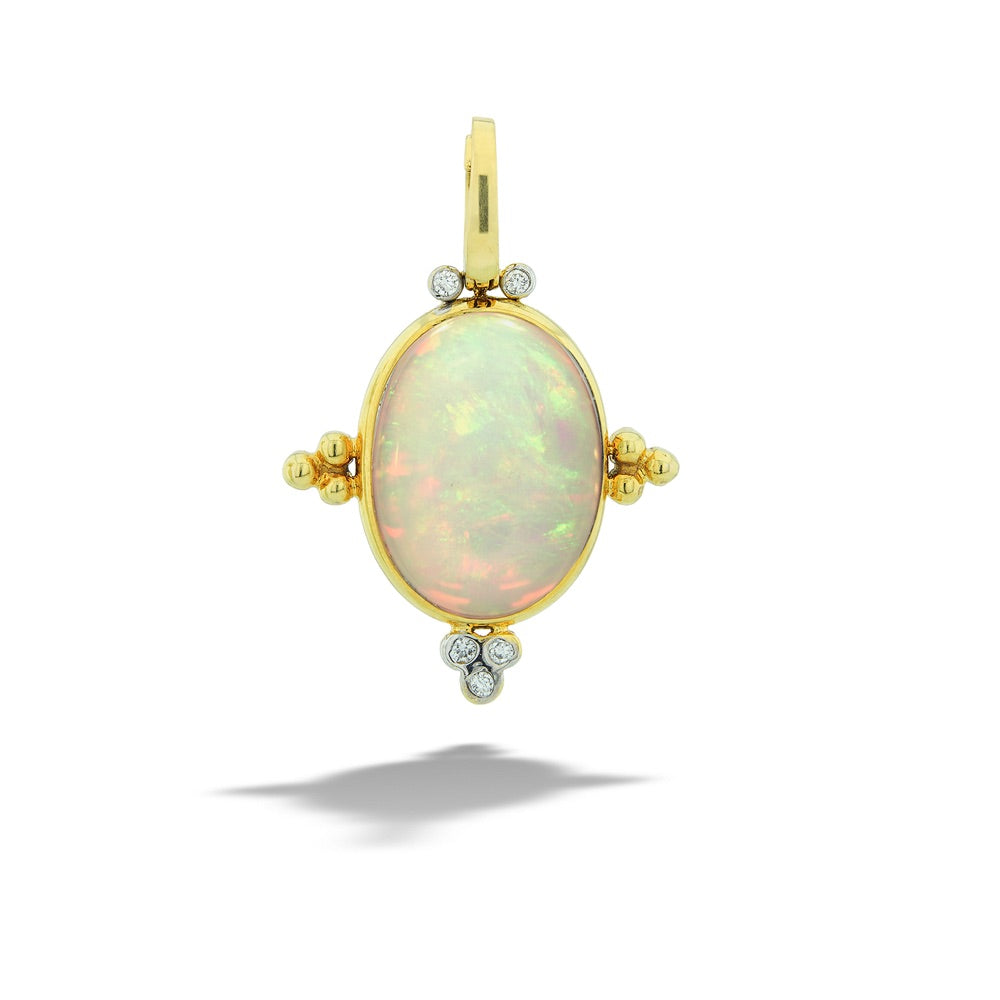 Opal and Diamond Pendant by Mazza