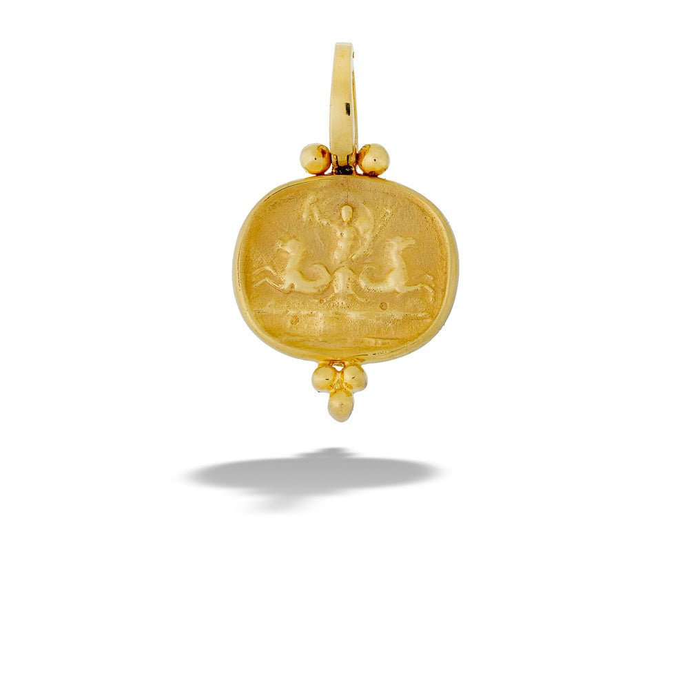 14K Gold Coin Pendant by Mazza