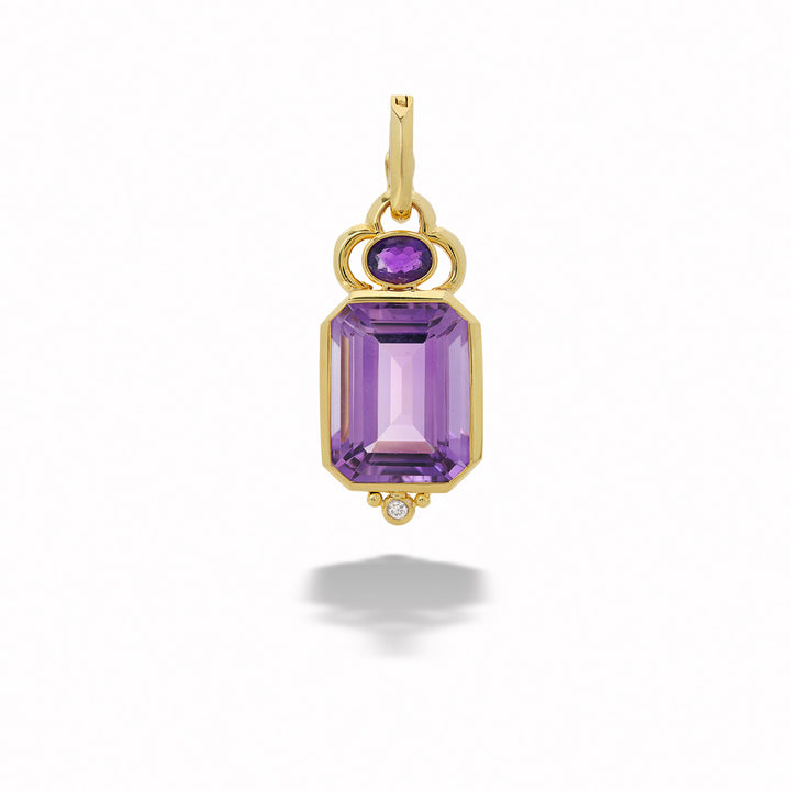 Amethyst and Diamond Pendant by Mazza