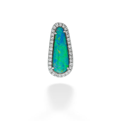 Fine Opal & Diamond Pendant by Parle