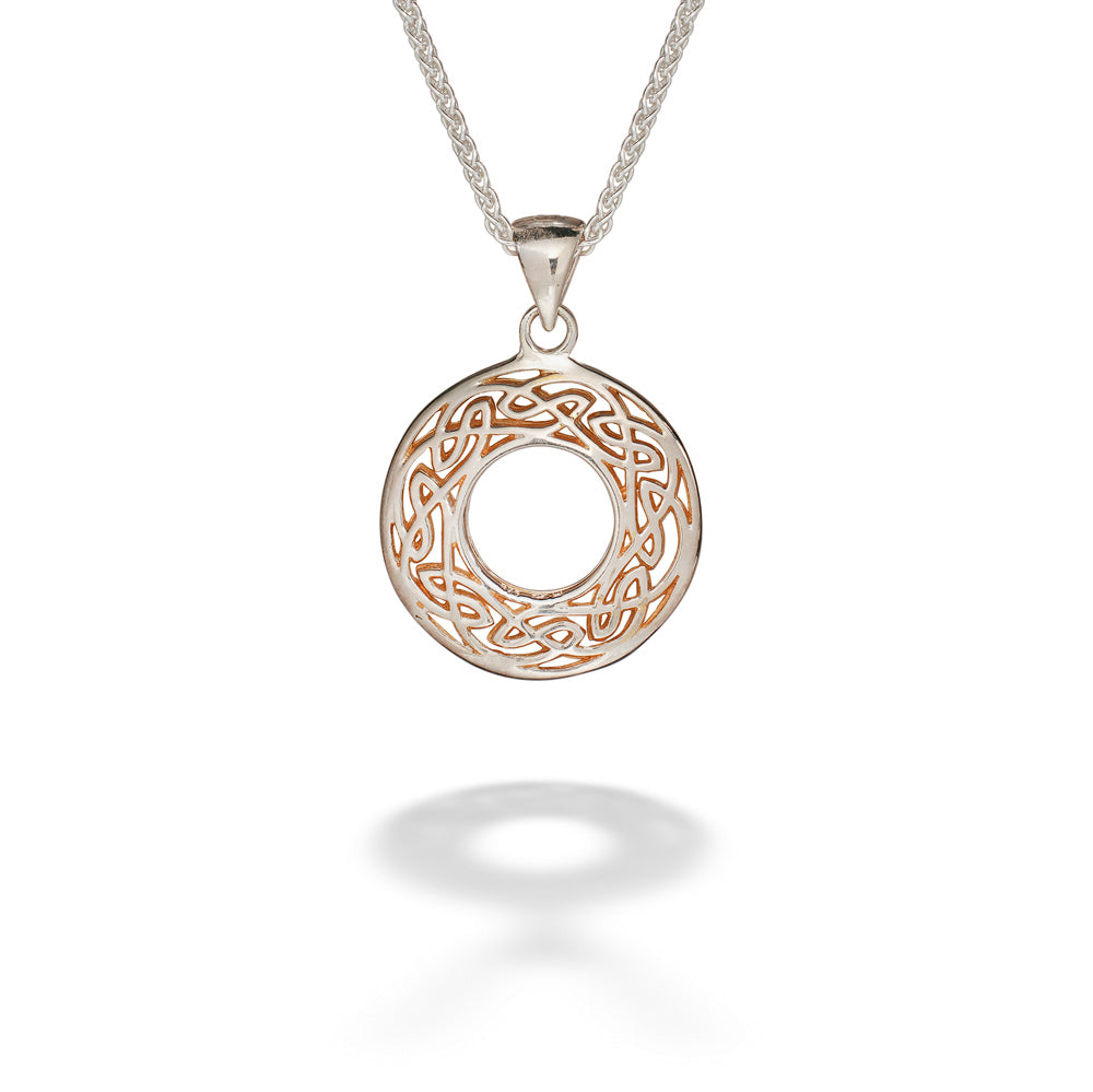 Window to the Soul Small Round Pendant by Keith Jack