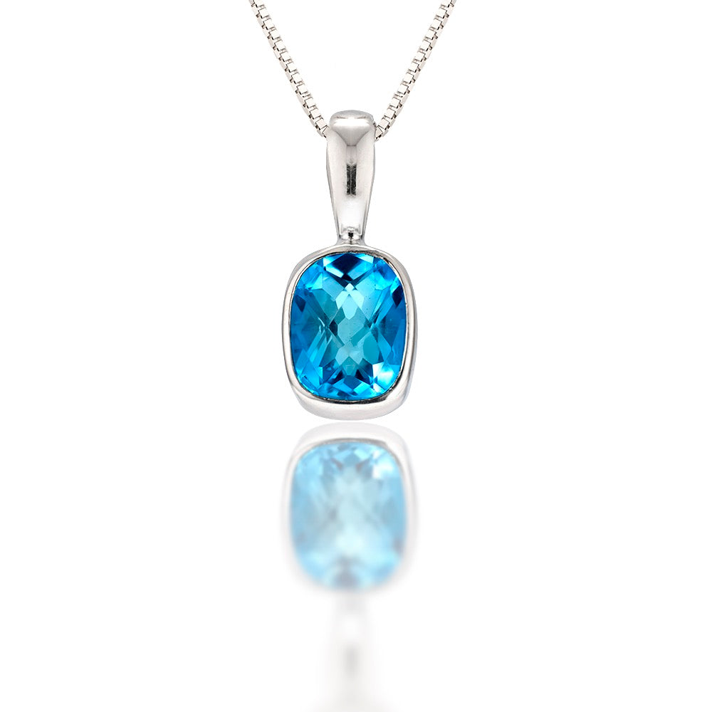 Blue Topaz Pendant by Acleoni 