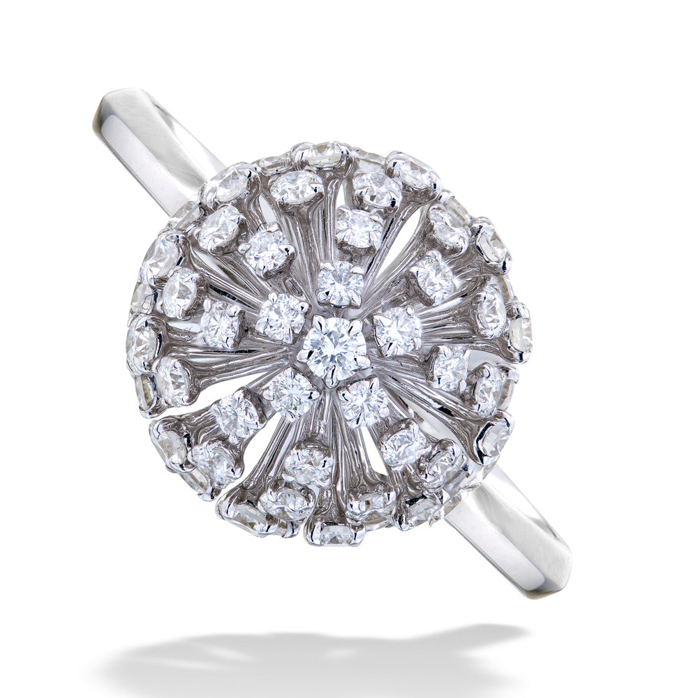 Diamond Dandelion Ring