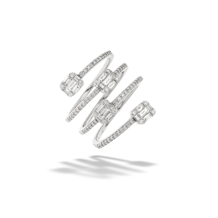 Diamond Spiral Ring