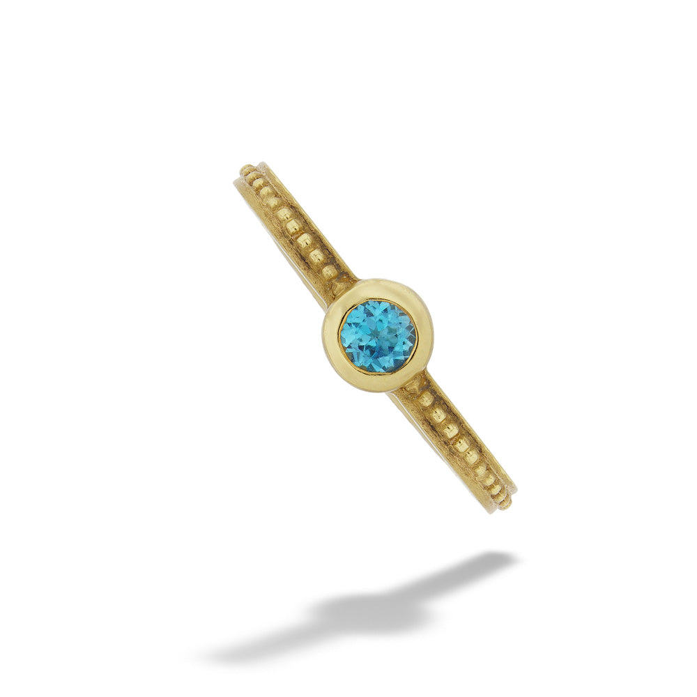 Blue Topaz Ring by Mazza