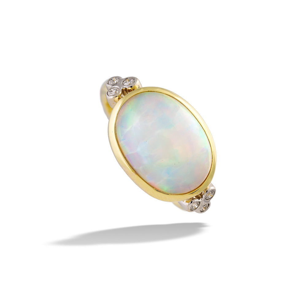  Opal and Diamond Capri Ring by Mazza 