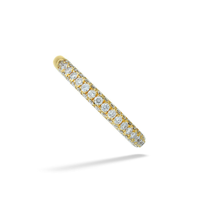 Diamond 3-Row Pave Wedding Band