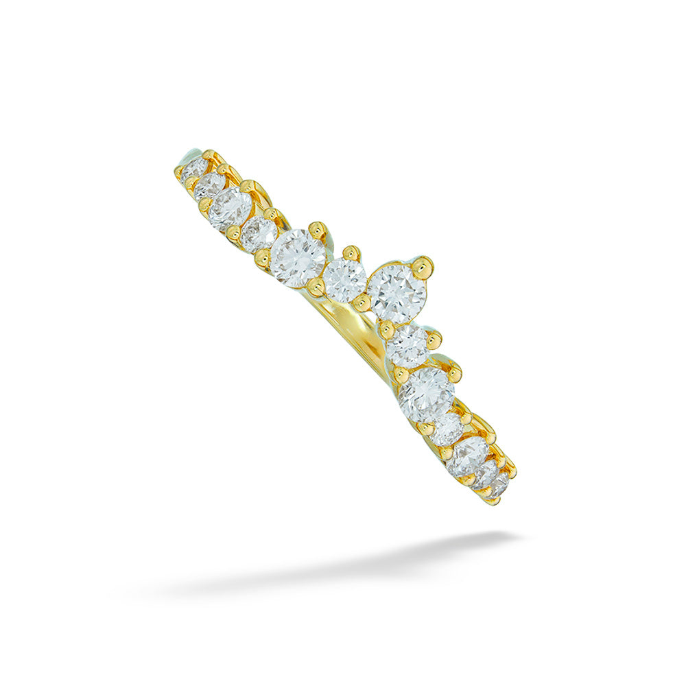 Diamond Tiara Wedding Band