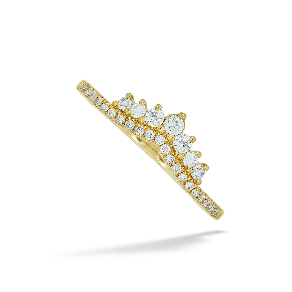 Diamond Tiara Wedding Band