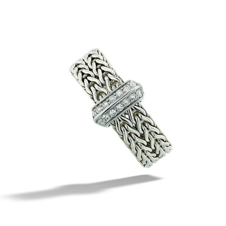 Chain Link Diamond Ring by John Hardy