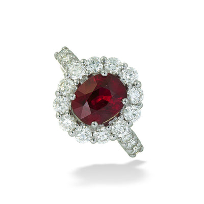 Mozambique Ruby & Diamond Ring
