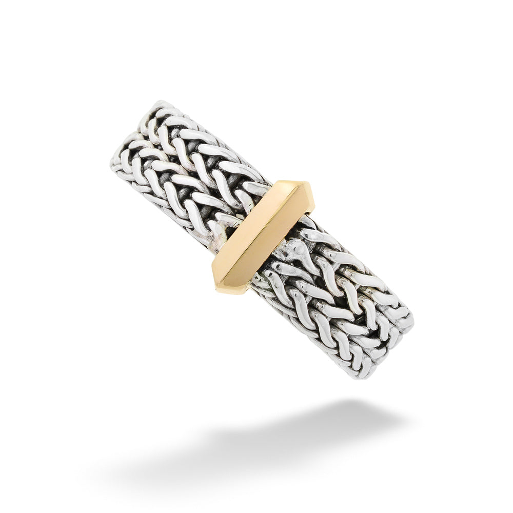 Chainlink Ring with Gold Icon by John Hardy 