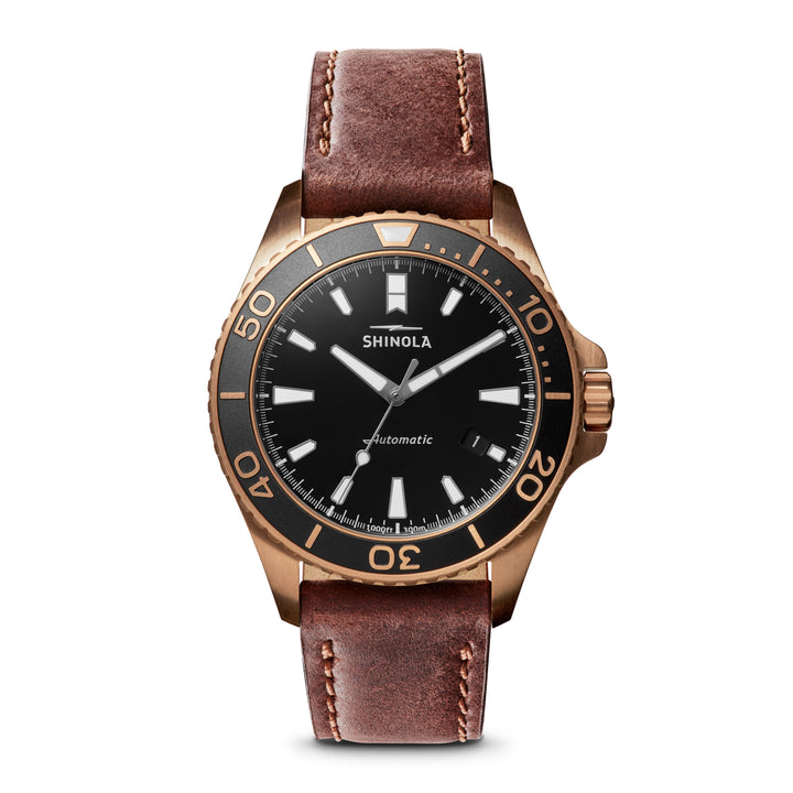 The Bronze Monster Automatic 43mm Watch by Shinola