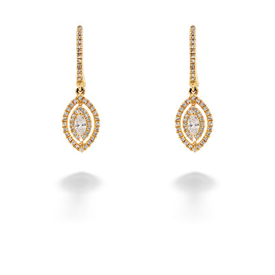 Diamond Drop Adele Collection Earrings by Shy Creation