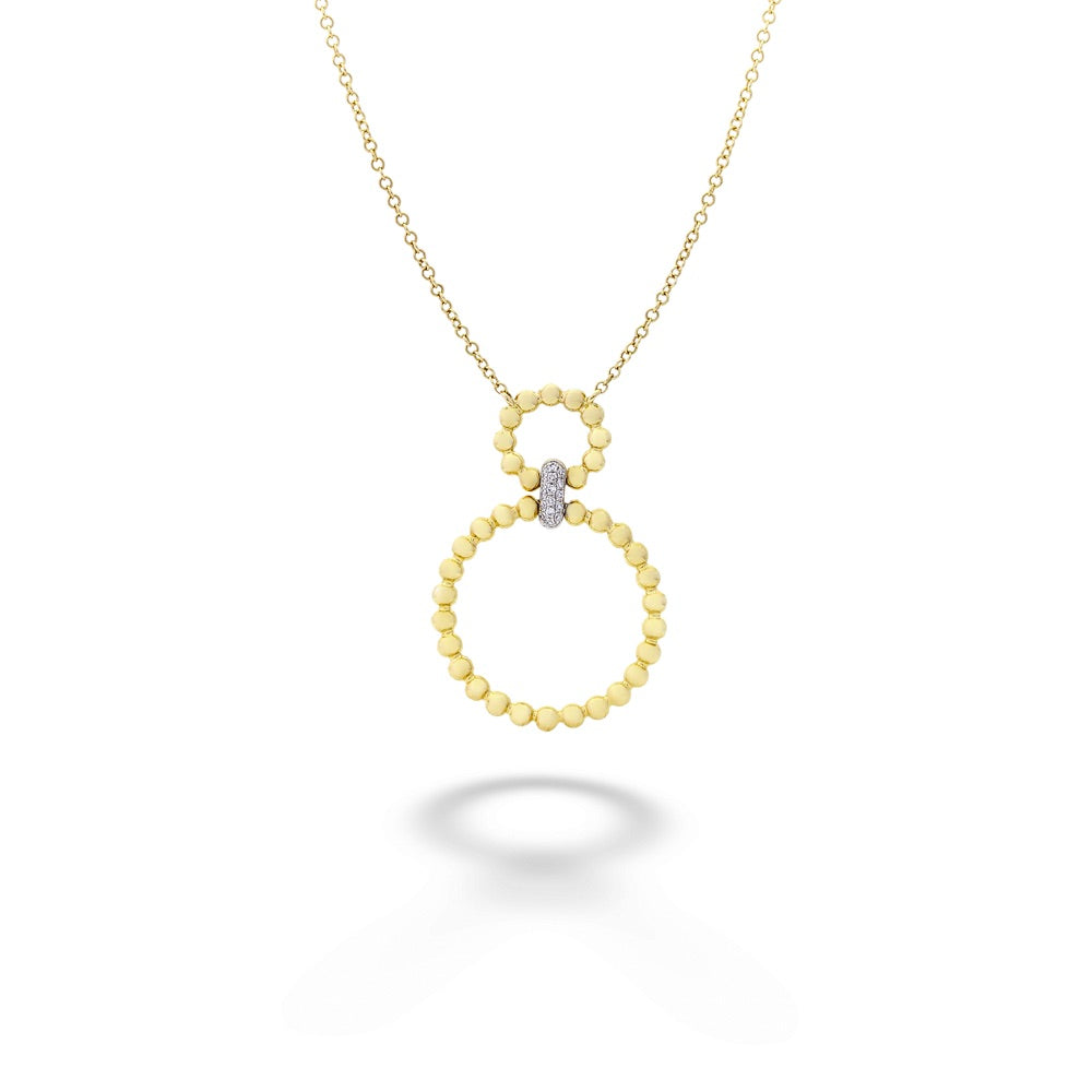 Double Circle Necklace by Shy Creation