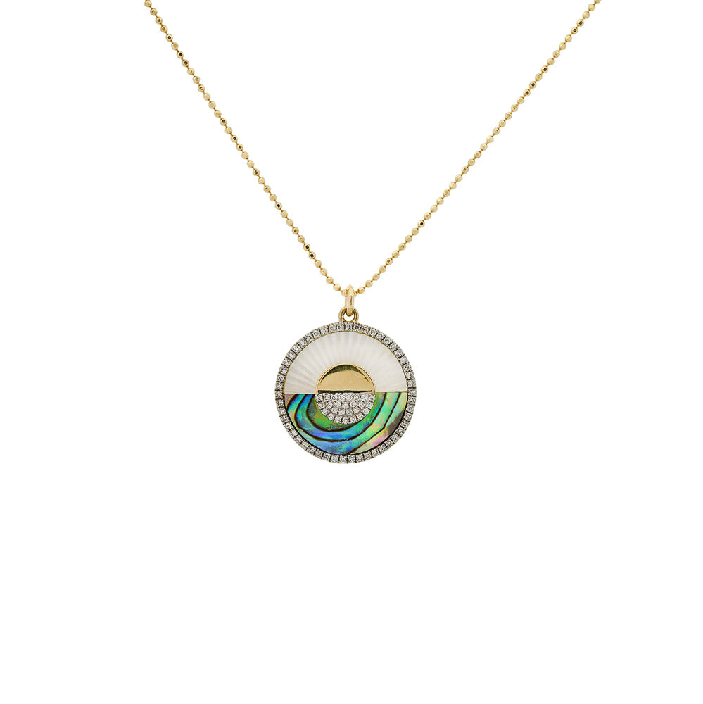 Sunrise Pendant Necklace by Shy Creation