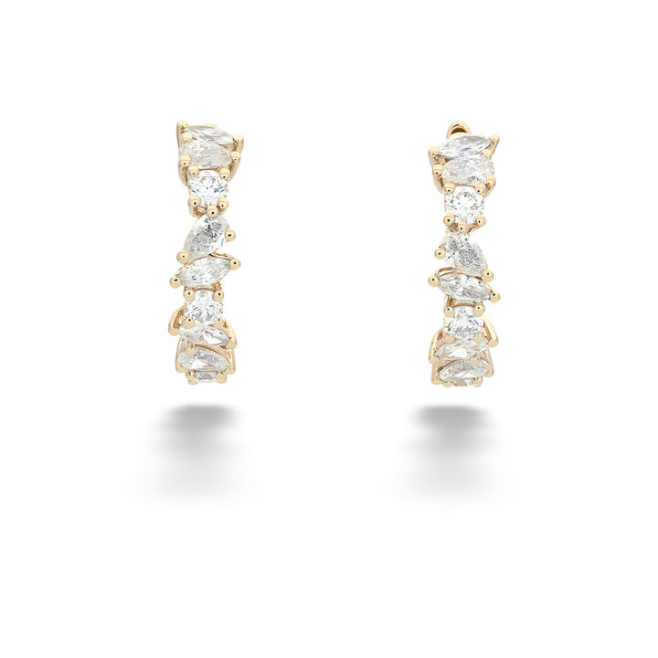 Multi-Shape Diamond Hoops by Shy Creation