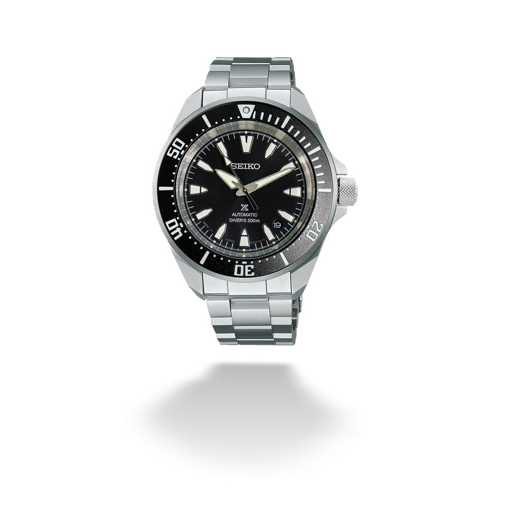 41.7mm Black Dial Prospex Diver Automatic Watch by Seiko