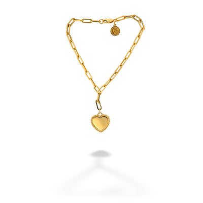 Bujukan Heart Charm Bracelet by Gabriel & Co.