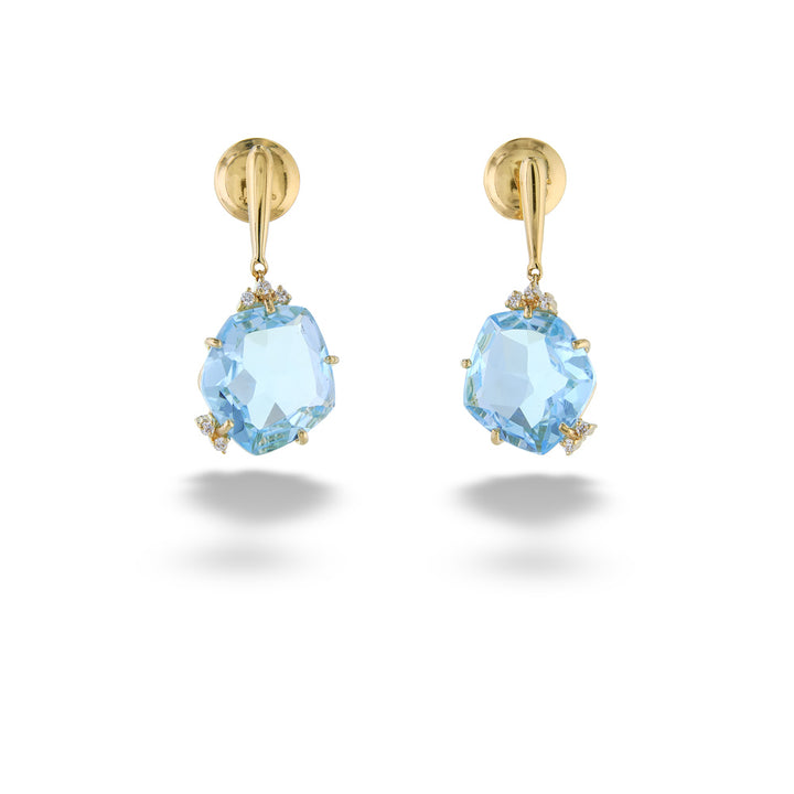 Blue Topaz Dangle Earrings by Vianna Brasil