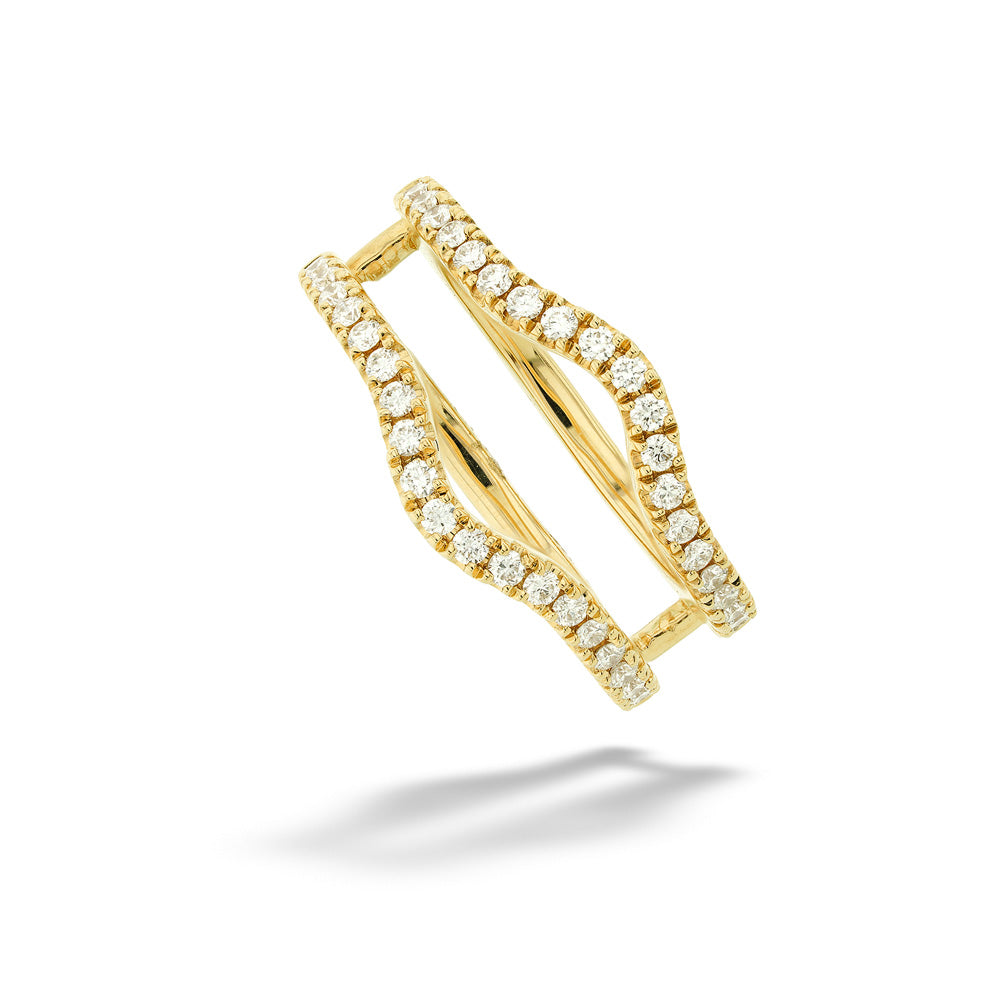 14k Gold Diamond Ring Guard