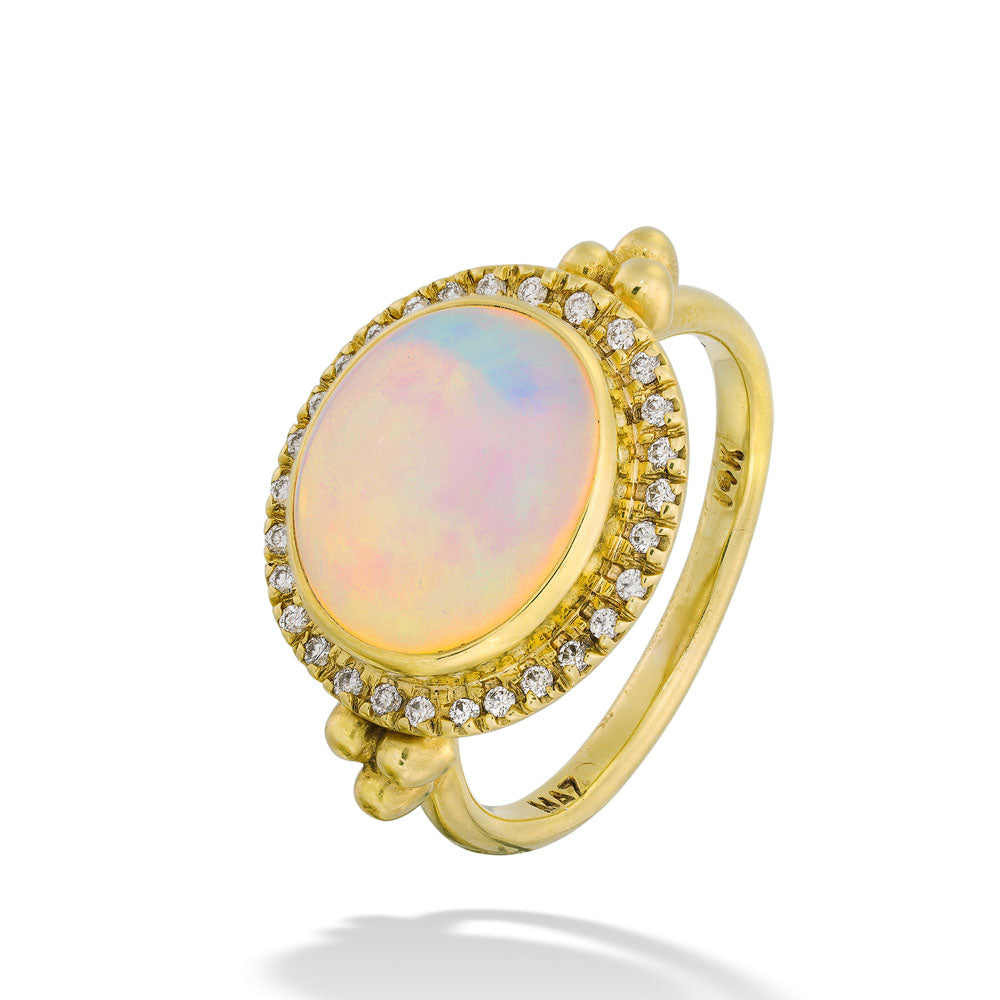 Opal & Diamond Ring by Mazza One of a Kind