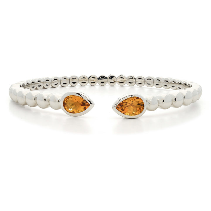 Pear Shaped Citrine Bujukan Bracelet by Gabriel & Co.